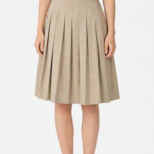 Vivetta Dona Beige Pleated Skirt 46/8 NWT